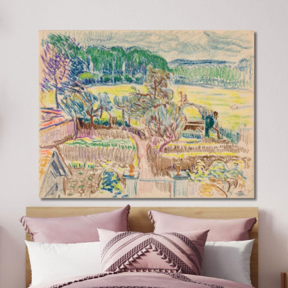 Giardino Magnus Enckell mek57 quadro stampato su tela