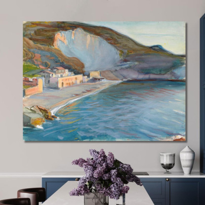Paesaggio Costiero Della Regione Di Napoli Magnus Enckell mek70 quadro stampato su tela