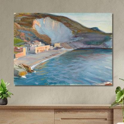 Paesaggio Costiero Della Regione Di Napoli Magnus Enckell mek70 quadro stampato su tela