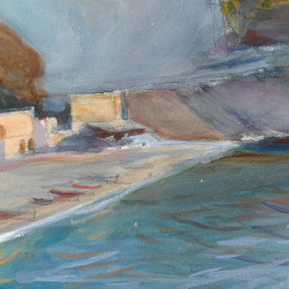 Paesaggio Costiero Della Regione Di Napoli Magnus Enckell mek70 quadro stampato su tela