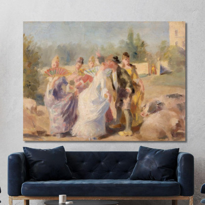 La Principessa E Il Porcaro Magnus Enckell mek76 quadro stampato su tela