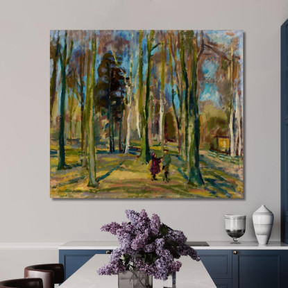 Vista Da Kaivopuisto Magnus Enckell mek80 quadro stampato su tela