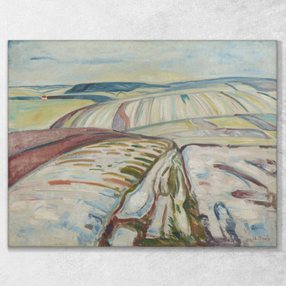 Inverno. Elgersburg Edvard Munch em397 quadro stampato su tela