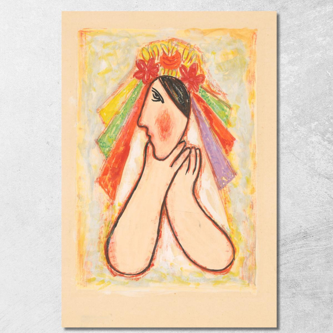 Sposa Mikuláš Galanda mgl14 quadro stampato su tela