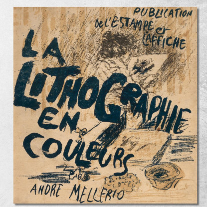 André Mellerio La Litografia Originale A Colori Pierre Bonnard pbn1 quadro stampato su tela