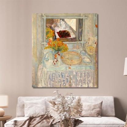 Toeletta E Specchio Pierre Bonnard pbn9 quadro stampato su tela
