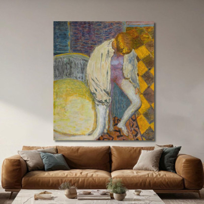 Donna Che Esce Dal Bagno Pierre Bonnard pbn12 quadro stampato su tela