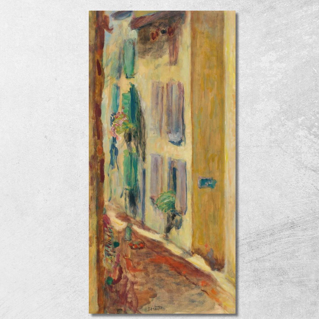 La Strada Con Le Persiane Verdi Pierre Bonnard pbn26 quadro stampato su tela