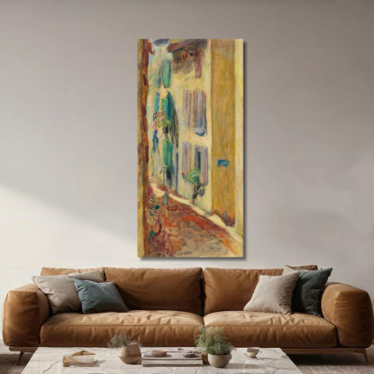 La Strada Con Le Persiane Verdi Pierre Bonnard pbn26 quadro stampato su tela