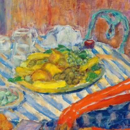 Pranzo Pierre Bonnard pbn31 quadro stampato su tela