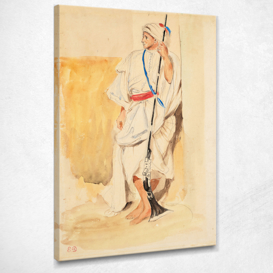 Posizione Araba Eugène Delacroix edx11 quadro stampato su tela