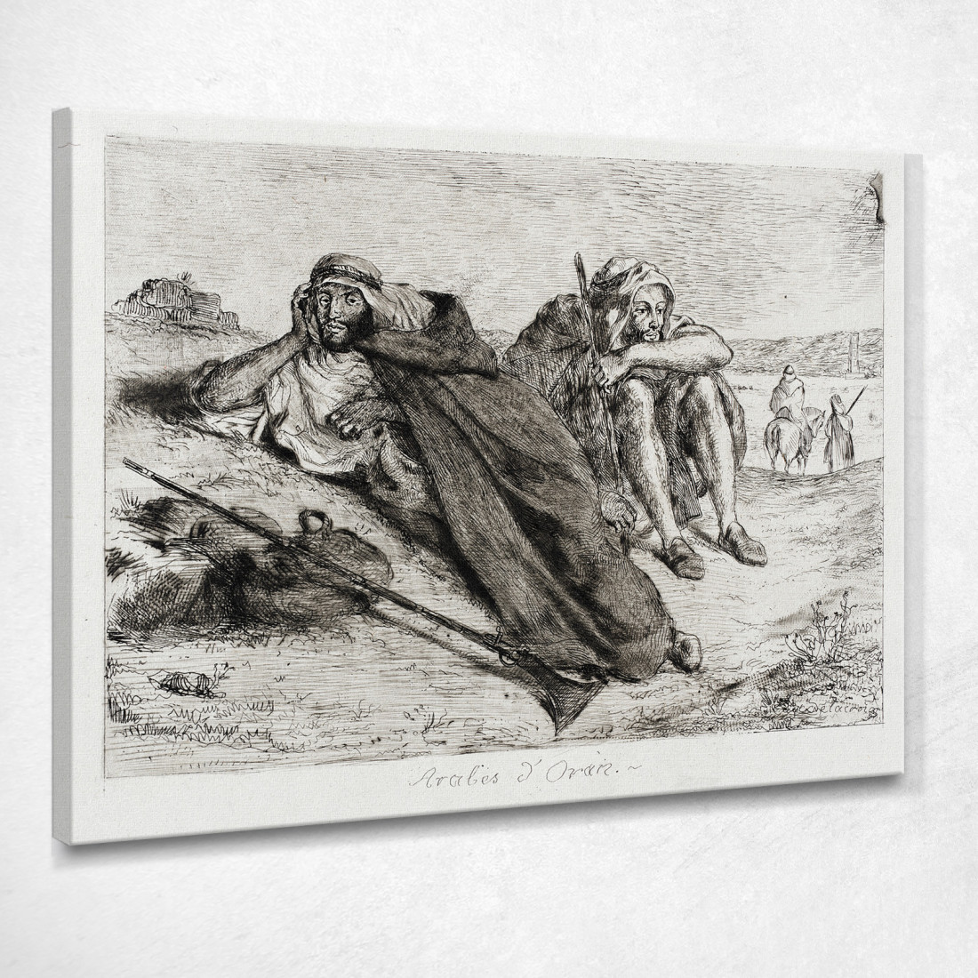 Arabi Di Orano Eugène Delacroix edx12 quadro stampato su tela