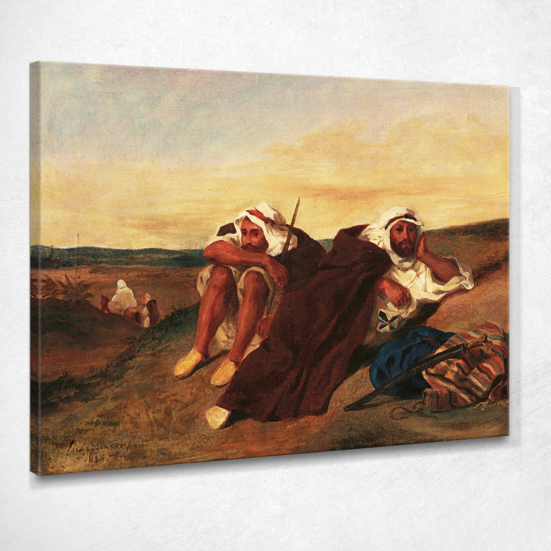 Arabi Di Orano Eugène Delacroix edx13 quadro stampato su tela