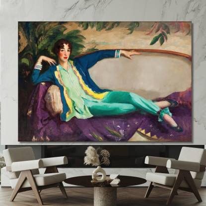 Gertrude Vanderbilt Whitney Robert Henri rhn25 quadro stampato su tela
