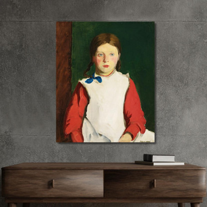 Piccola Ragazza Irlandese Robert Henri rhn36 quadro stampato su tela