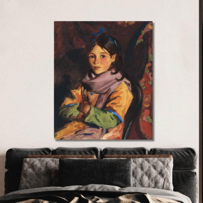 Maria Agnese Robert Henri rhn40 quadro stampato su tela