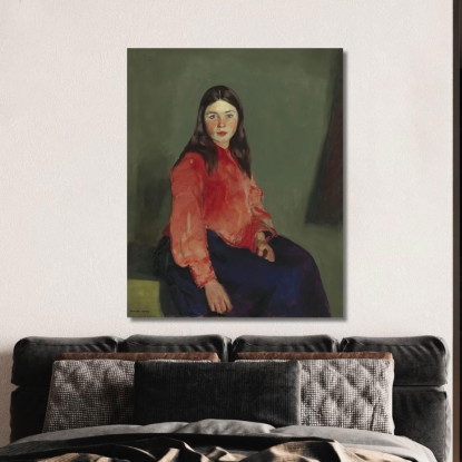 Maria Di Connemara Robert Henri rhn44 quadro stampato su tela