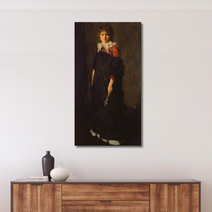 La Studentessa D'Arte Signorina Josephine Nivison Robert Henri rhn66 quadro stampato su tela