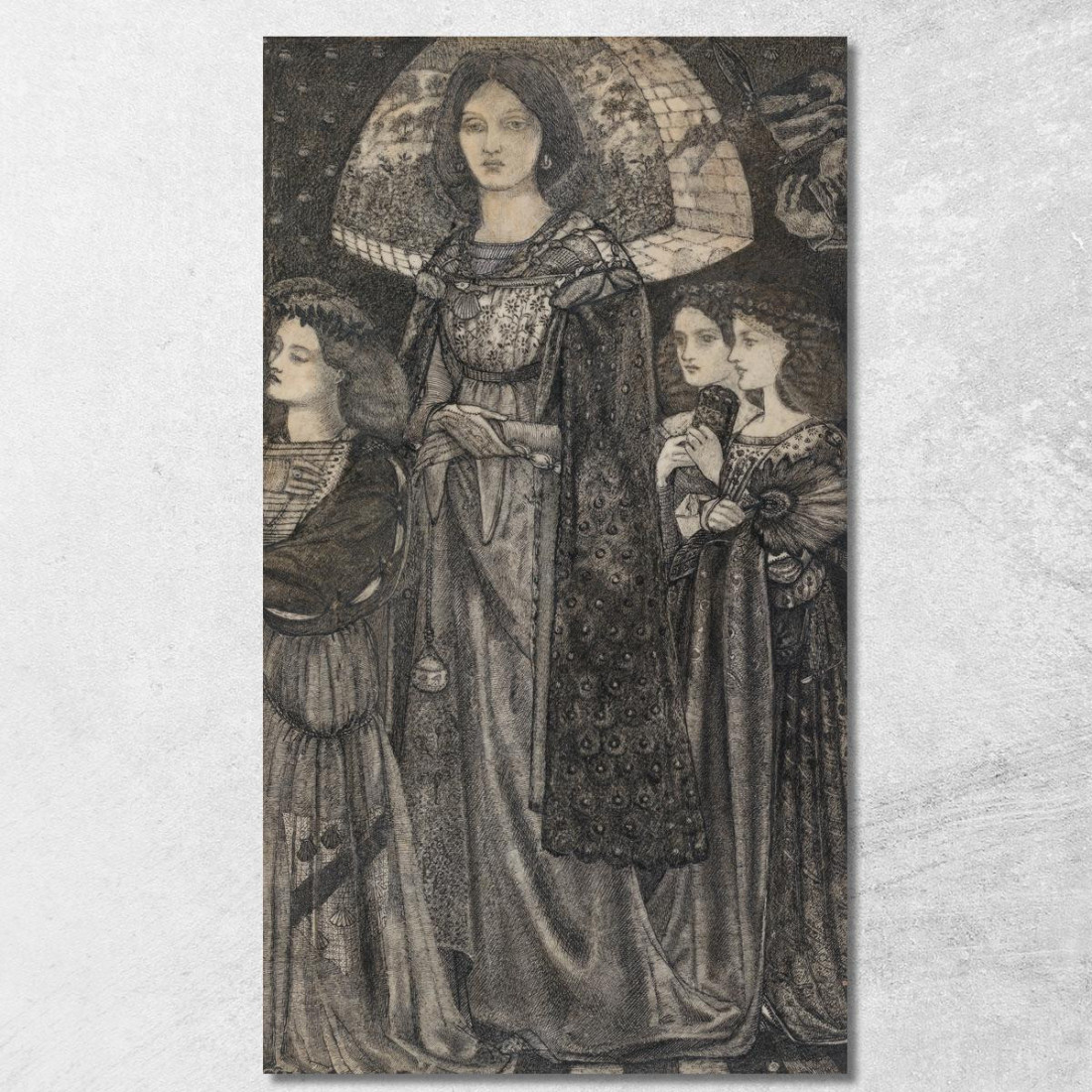 Alice La Bella Pellegrina Sir Edward Coley Burne-Jones ecb4 quadro stampato su tela