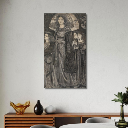 Alice La Bella Pellegrina Sir Edward Coley Burne-Jones ecb4 quadro stampato su tela