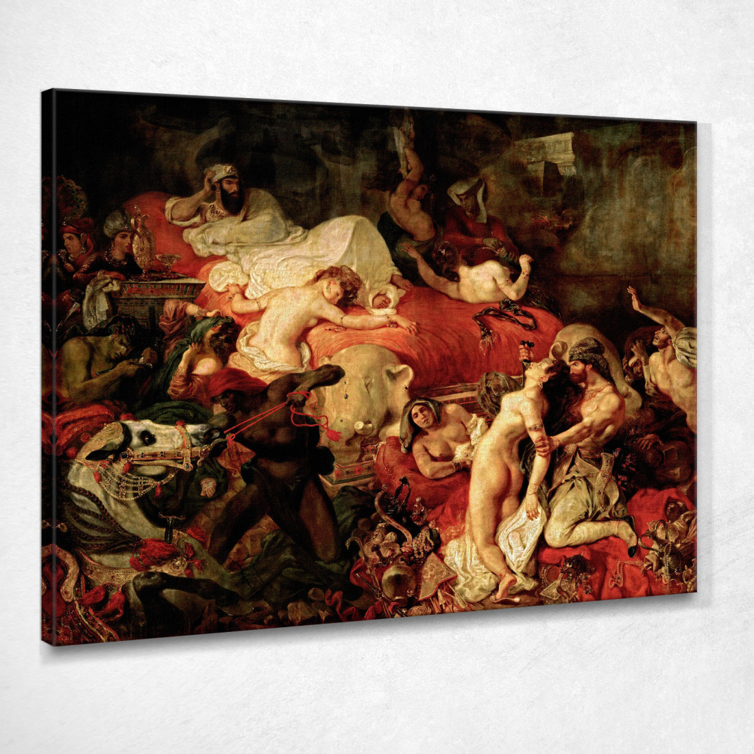 Morte Di Sardanapalo Eugène Delacroix edx27 quadro stampato su tela