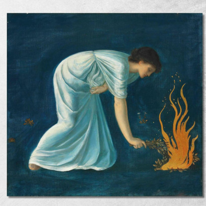 Eroe Sir Edward Coley Burne-Jones ecb29 quadro stampato su tela