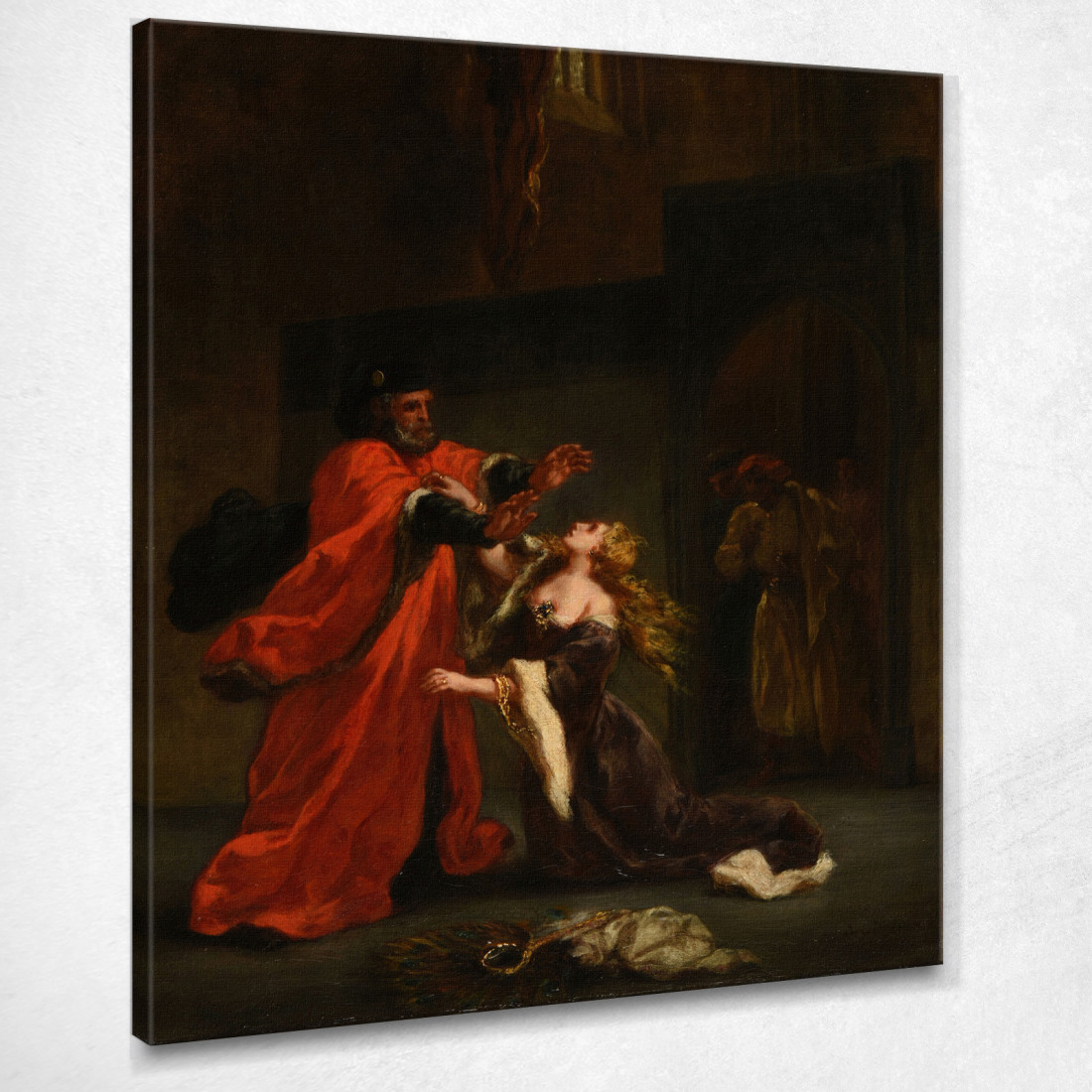 Desdemona Maledetta Dal Padre Eugène Delacroix edx30 quadro stampato su tela