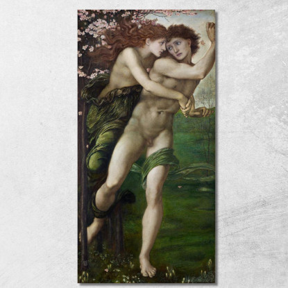 Fillide E Demofonte Sir Edward Coley Burne-Jones ecb48 quadro stampato su tela