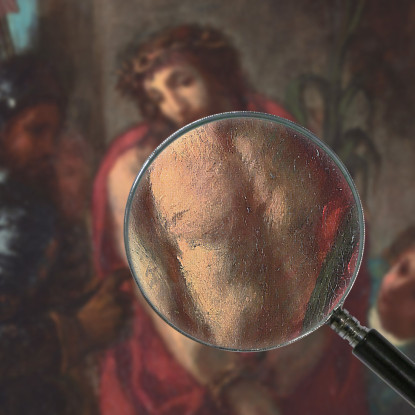 Ecce Homo Eugène Delacroix edx32 quadro stampato su tela