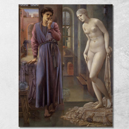 Pigmalione E L'Immagine La Mano Si Astiene Sir Edward Coley Burne-Jones ecb55 quadro stampato su tela