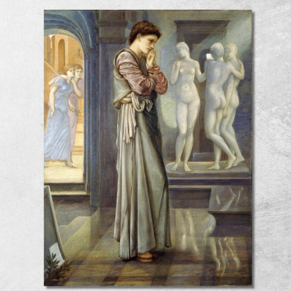 Pigmalione E L'Immagine Che Il Cuore Desidera Sir Edward Coley Burne-Jones ecb56 quadro stampato su tela