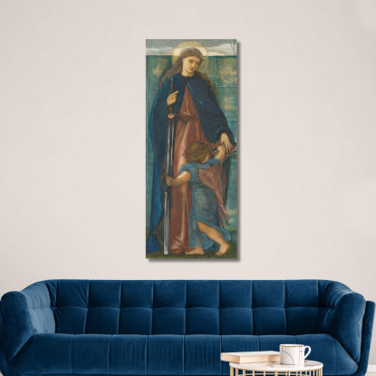 Santa Dorotea Sir Edward Coley Burne-Jones ecb62 quadro stampato su tela