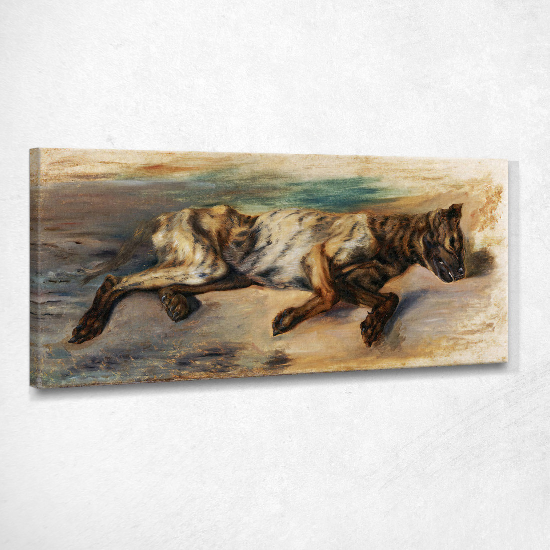 Studia Dopo Un Cane Morto Eugène Delacroix edx35 quadro stampato su tela