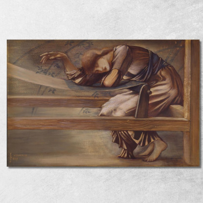 Studio Della Serie Briar Rose Per Il Garden Court '2 Sir Edward Coley Burne-Jones ecb74 quadro stampato su tela