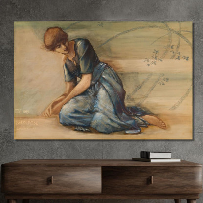 Studio Della Serie Briar Rose Per Il Garden Court Iv Sir Edward Coley Burne-Jones ecb78 quadro stampato su tela