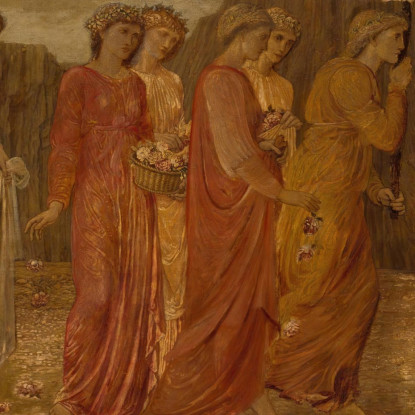 Il Re E Gli Altri Dolenti Abbandonano Psiche Al Mostro Sir Edward Coley Burne-Jones ecb86 quadro stampato su tela