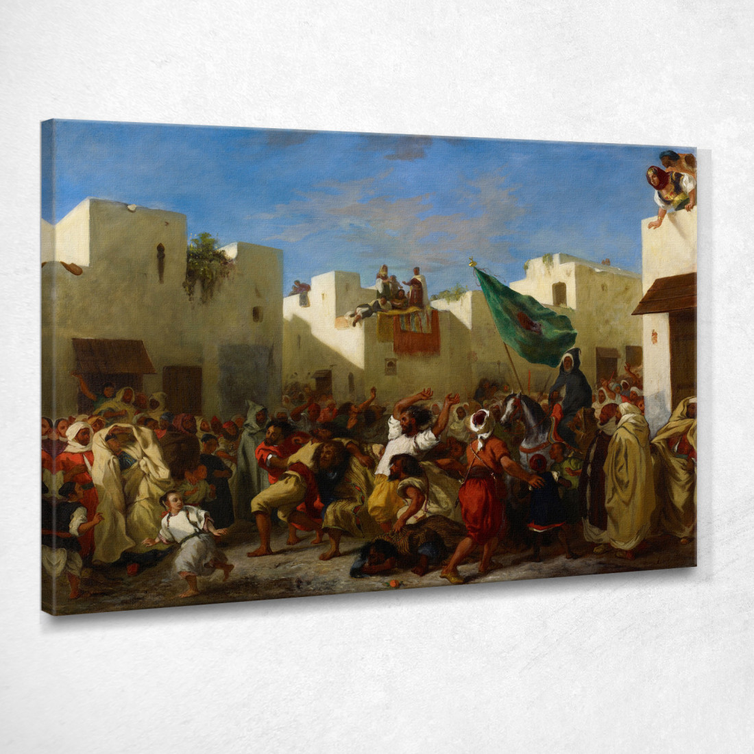 Fanatici Di Tangeri Eugène Delacroix edx37 quadro stampato su tela