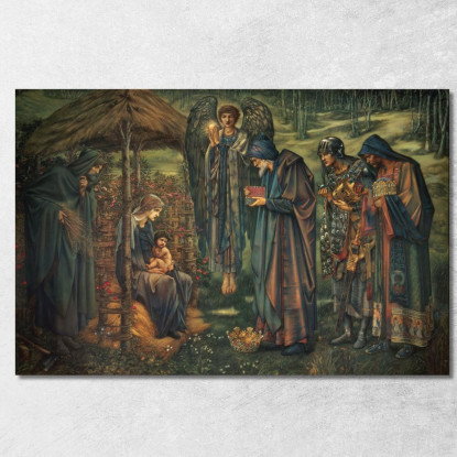 La Stella Di Betlemme Sir Edward Coley Burne-Jones ecb98 quadro stampato su tela