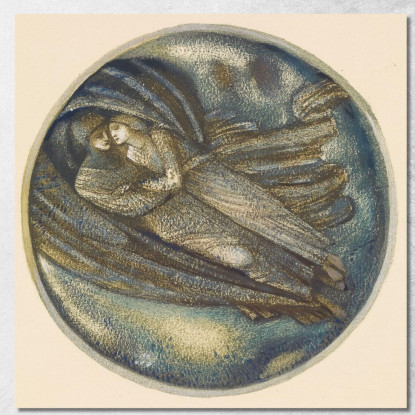 Con Il Vento Sir Edward Coley Burne-Jones ecb112 quadro stampato su tela