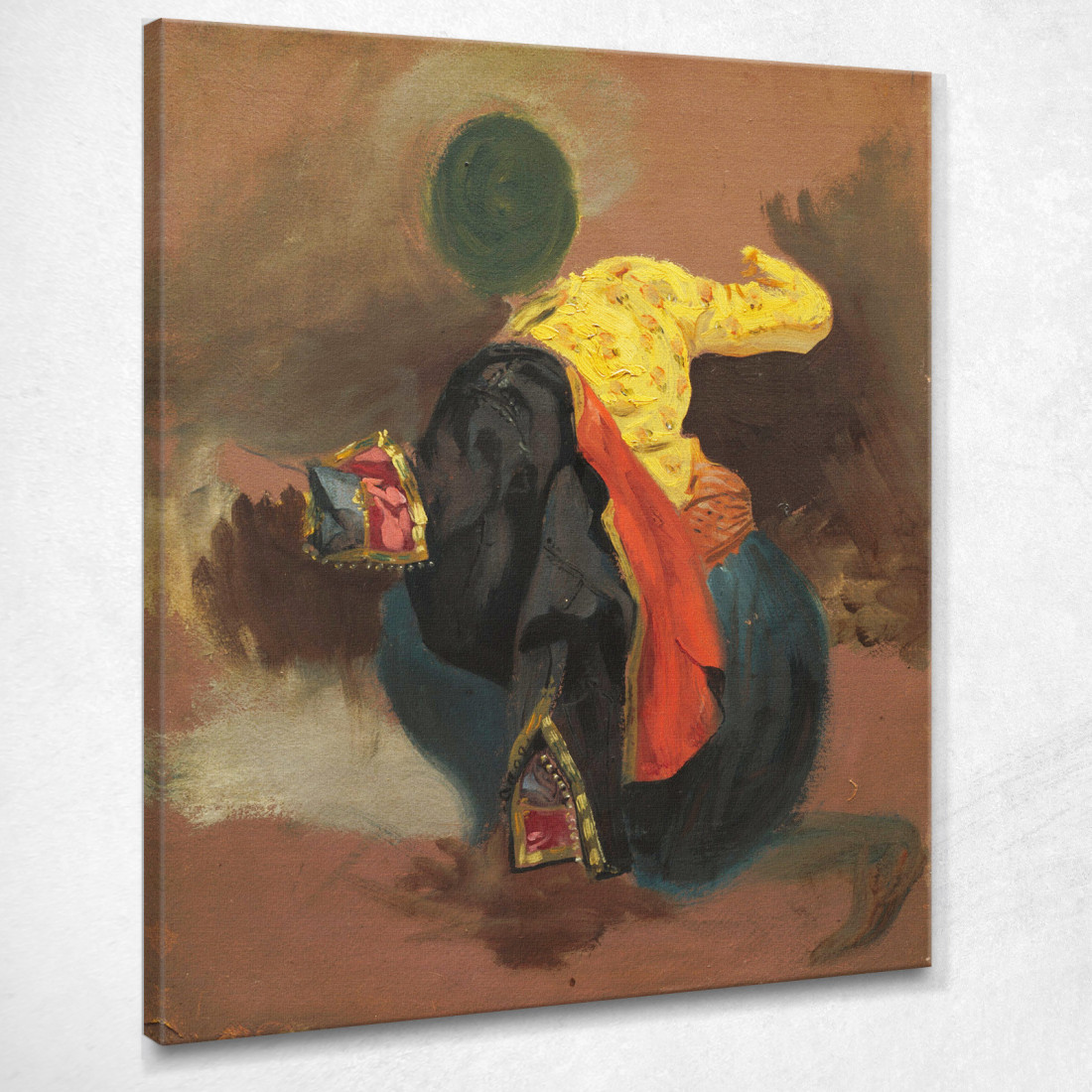 Figura In Costume Turco Eugène Delacroix edx40 quadro stampato su tela