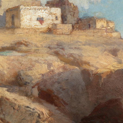 Un Po' Di Acoma Nuovo Messico Thomas Moran tmr1 quadro stampato su tela