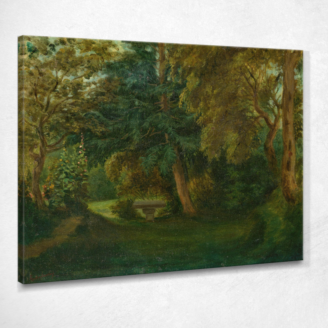 Il Giardino Di George Sand A Nohant Eugène Delacroix edx42 quadro stampato su tela