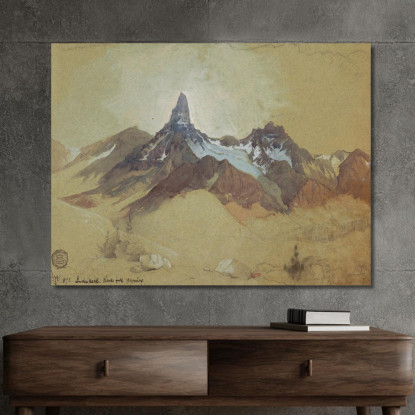Indice Picco Clark'S Fork Wyoming Thomas Moran tmr37 quadro stampato su tela