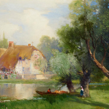Vicino A East Hampton Long Island Thomas Moran tmr47 quadro stampato su tela