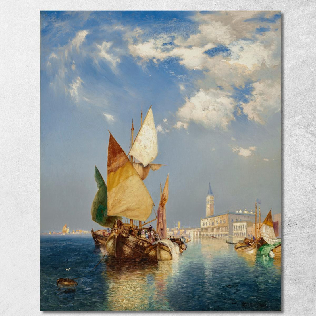 Il Canal Grande Venezia Thomas Moran tmr61 quadro stampato su tela