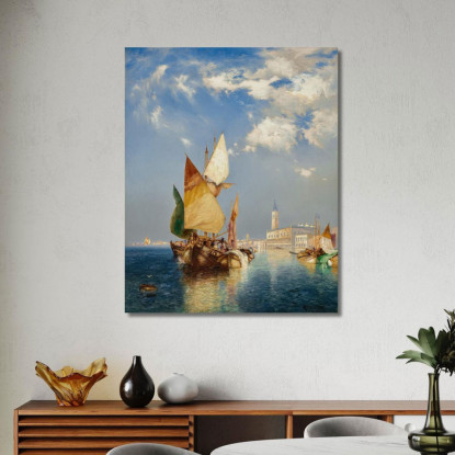 Il Canal Grande Venezia Thomas Moran tmr61 quadro stampato su tela