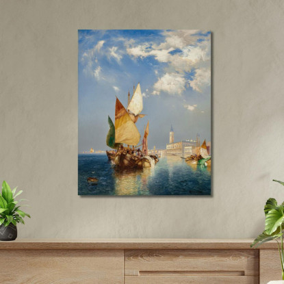 Il Canal Grande Venezia Thomas Moran tmr61 quadro stampato su tela