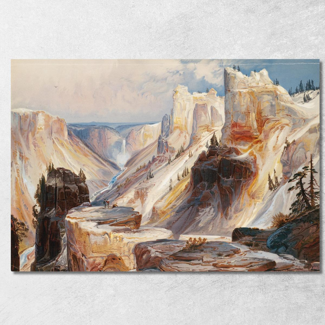 Il Grand Canyon Di Yellowstone Thomas Moran tmr63 quadro stampato su tela