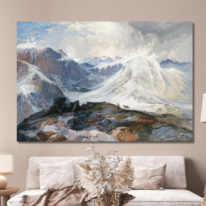 Il Sentiero Delle Zanzare Montagne Rocciose Del Colorado Thomas Moran tmr69 quadro stampato su tela
