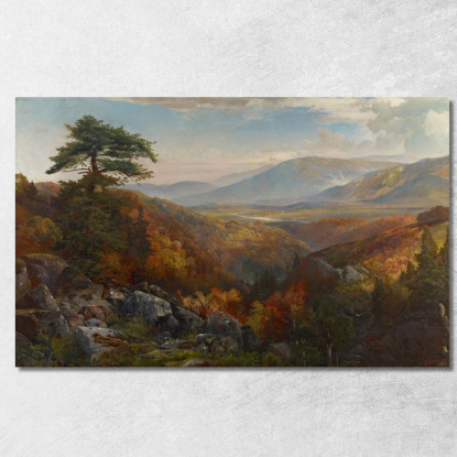 Valle Della Catawissa In Autunno Thomas Moran tmr84 quadro stampato su tela